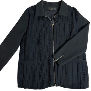 MCM Black Quilted Women's Jacket Size XL